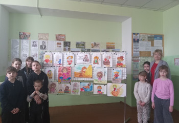 08.02.2026.Юдановский СДК. . Ребята подготовили выставку рисунков 