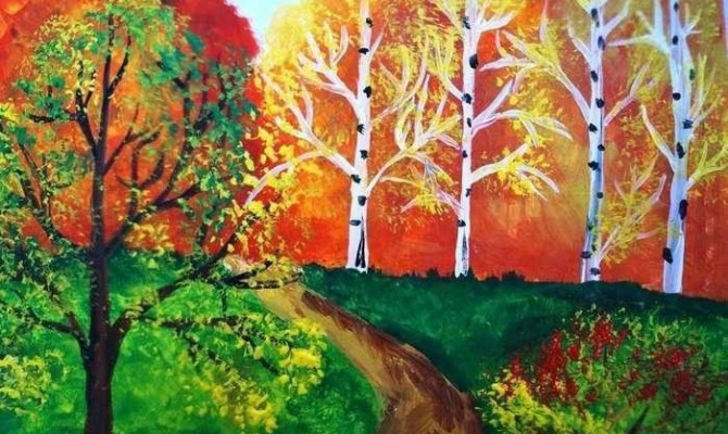 Выставка рисунков«Волшебные краски осени»