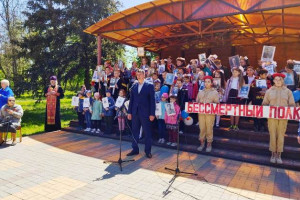 Митинг, посвящённый 77 годовщине Великой Победы.