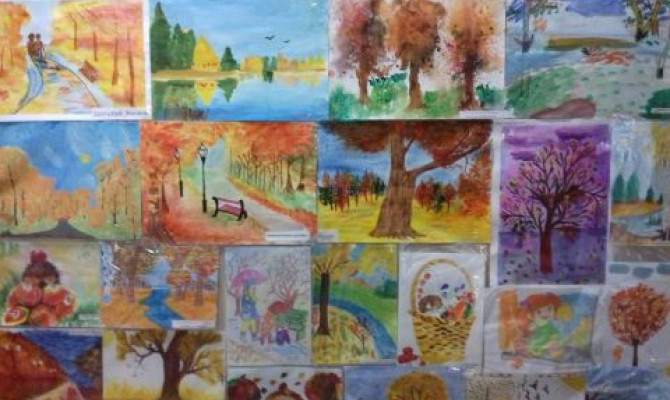 Выставка рисунков "Осеннее настроение" Выставка рисунков