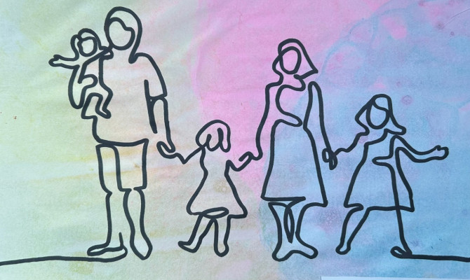 Выставка рисунков ко дню семьи, любви и верности?