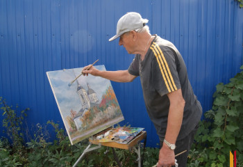 24 сентября XV международный академический пленэр продолжился в с. Коршево